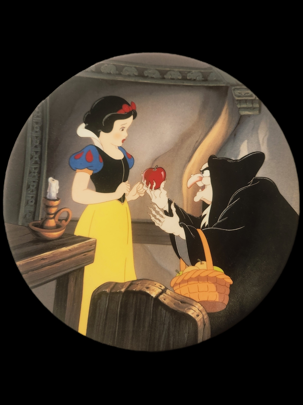 Knowles Collector Plate "The Poison Apple" - White, Gold, Black